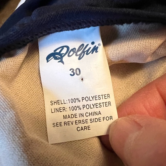 Dolfin Womens Swimsuit One Piece Bathing Swim Suit Navy Blue Vintage NWT Size 30 - Picture 5 of 12